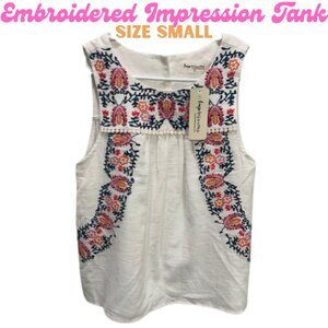 BRAND NEW w TAGS Embroidered IMPRESSIONS Tank Size Small
